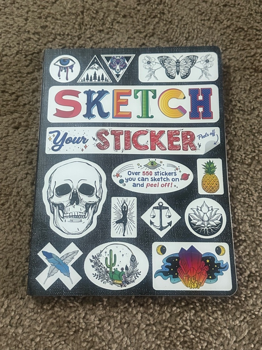 Sketch Your Sticker Book - Colorful Sticker Kit